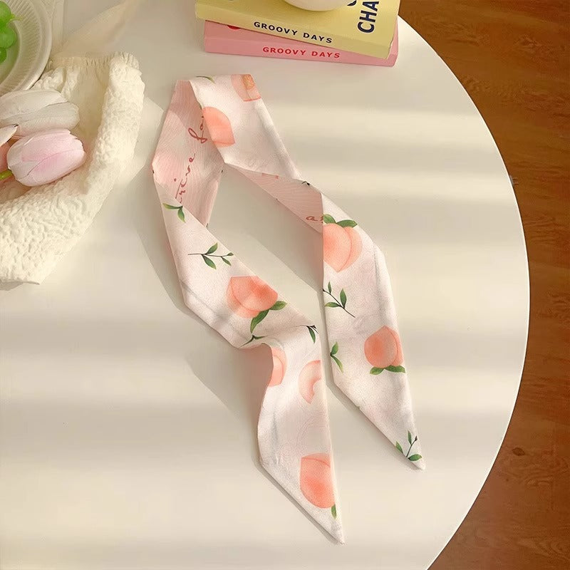 Vintage floral hair scarf headband