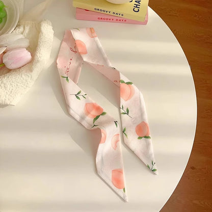 Vintage floral hair scarf headband