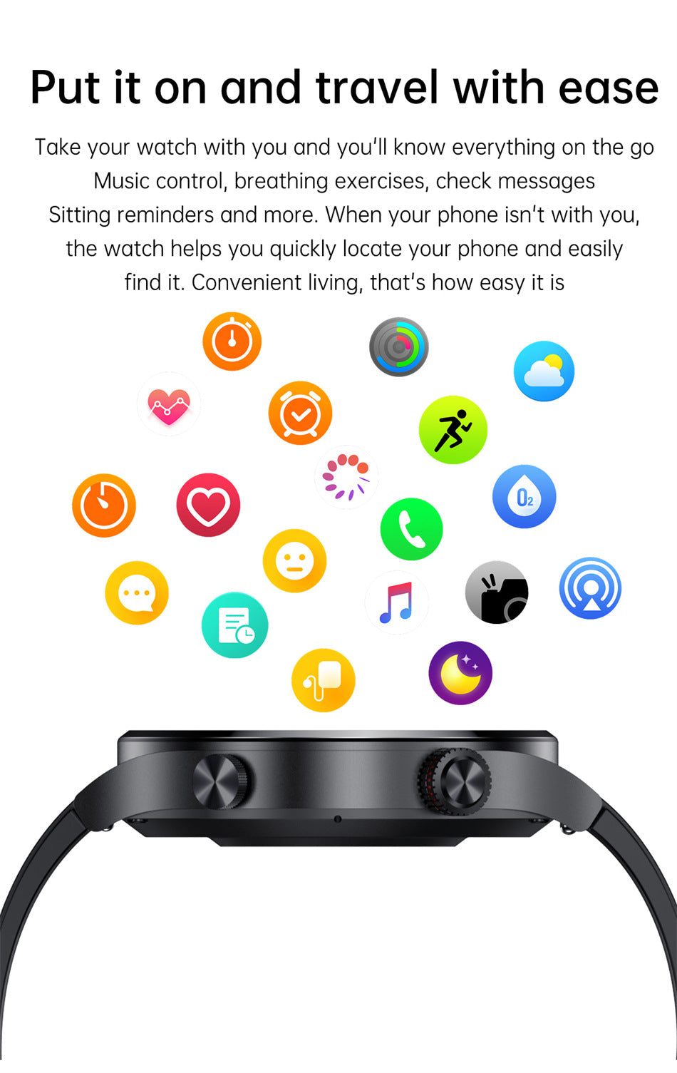 Health monitoring smartwatch display