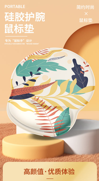 Custom Memory Foam Wrist Support Mouse Pad & Keyboard Rest for Ergonomic Comfort - Vibrant Designs