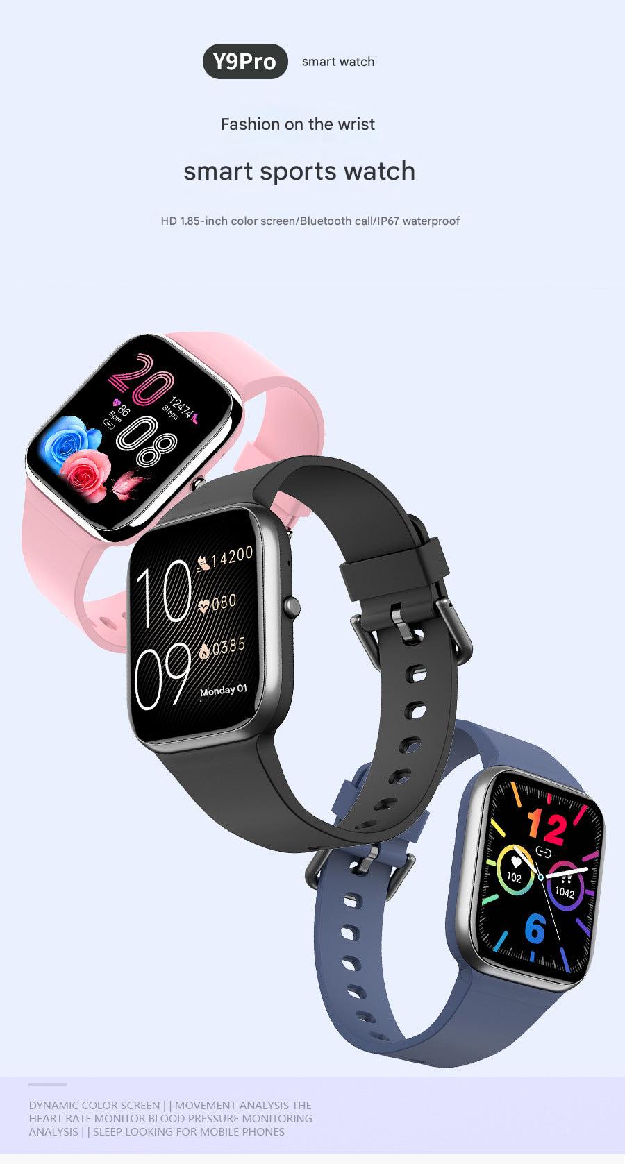 Smart Fitness Tracker Watch back view