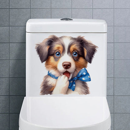 Cute dog cow wall sticker design 7