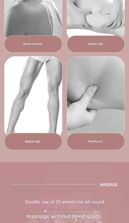 Massage rollers in different configurations