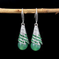 Flowing Pattern Agate Bead (Green)