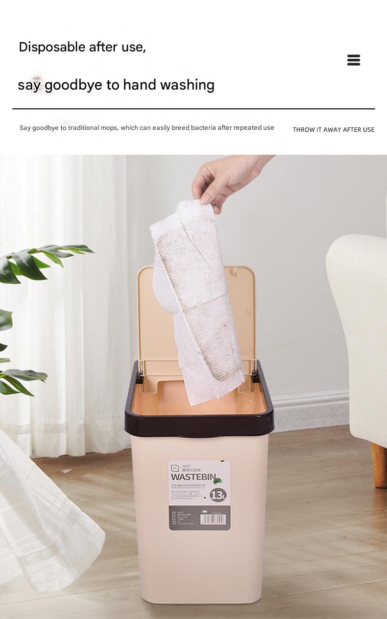 Mop in Use for Household Cleaning
