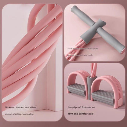 Close-up of the 6-tube resistance bands