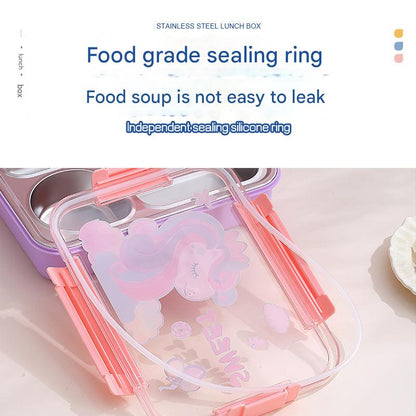 Lunch box with cutlery and vibrant colors image 2
