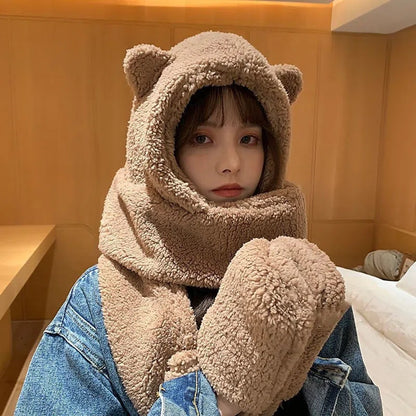 Cute winter neck gaiter with earmuffs - image 3