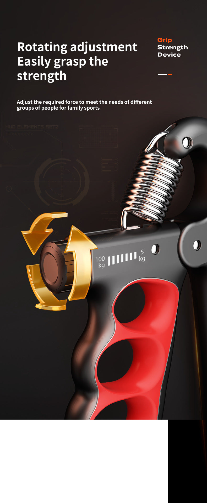 Electronic Grip Strengthener Close-Up