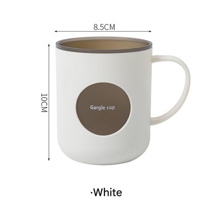 Durable plastic toothbrush mug for everyday use