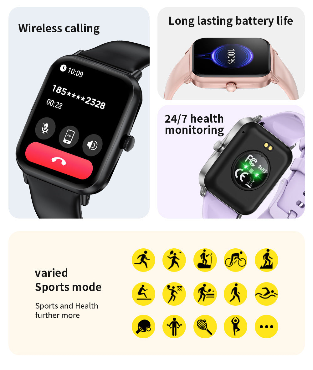 Smartwatch with notification and step counter function