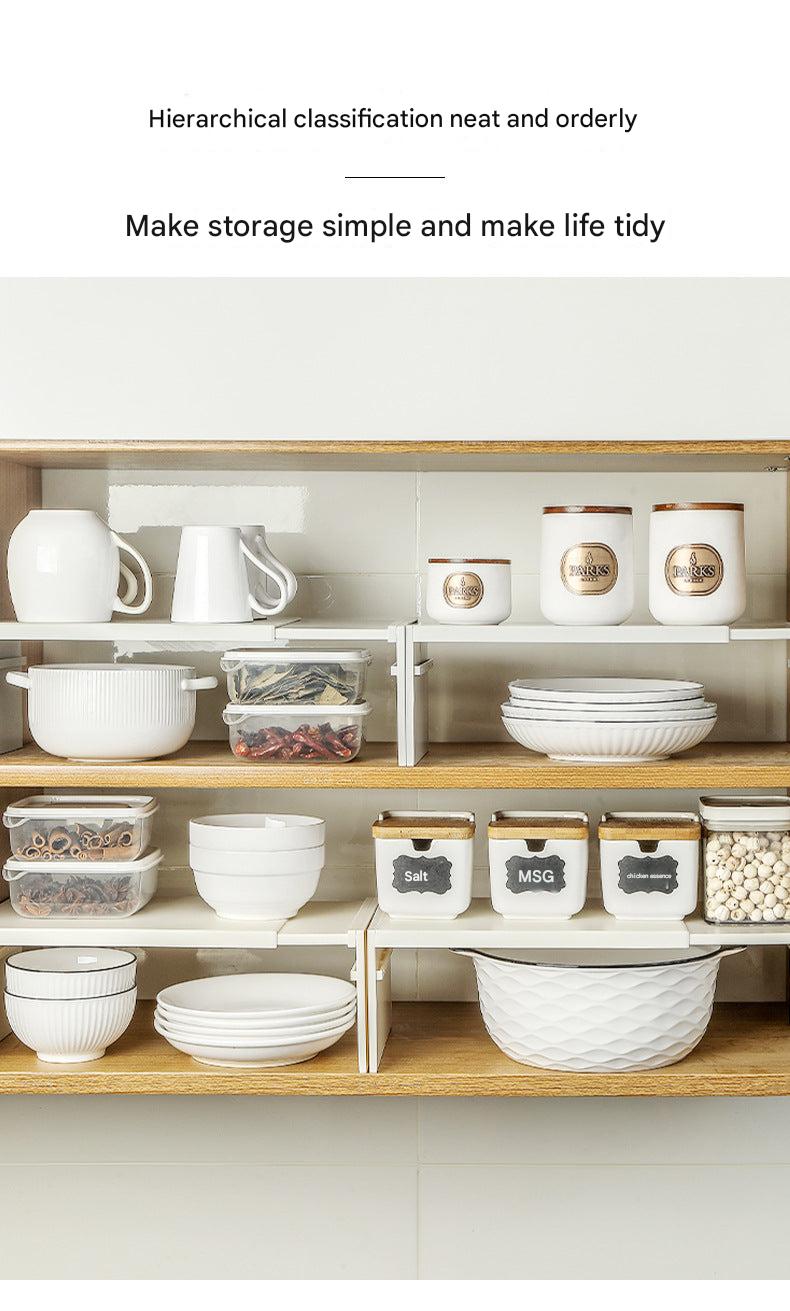 Image of Space-Saving Kitchen Storage Rack showing multiple layers