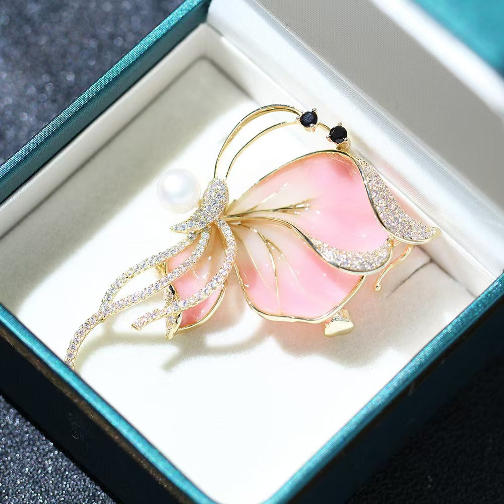 Elegant Butterfly Brooch Image 1 - Luxurious Design