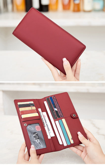 RFID blocking women's wallet in pink color