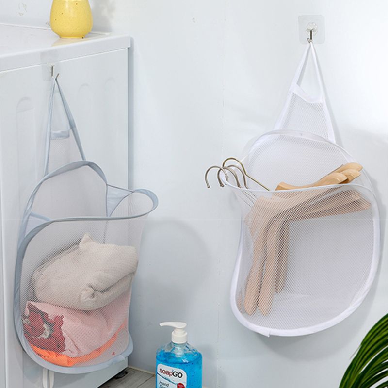 Easy to clean collapsible laundry bin for storage