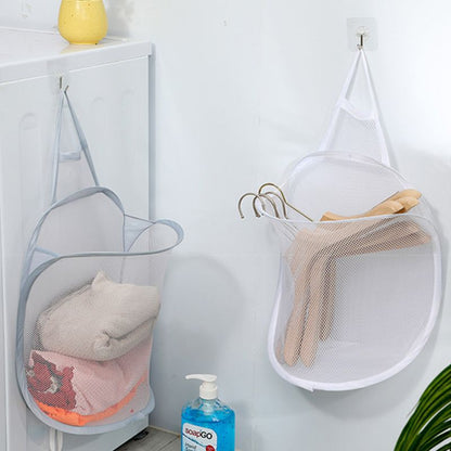 Easy to clean collapsible laundry bin for storage