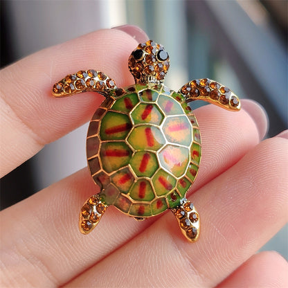 Alloy Turtle Brooch Detail - Image 5