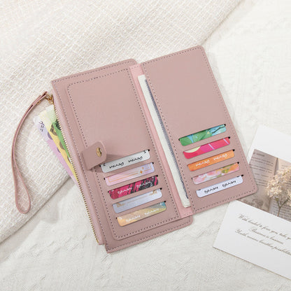 Elegant women's wallet in blue