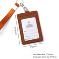 Brown - Vertical Card Holder with Hand Strap
