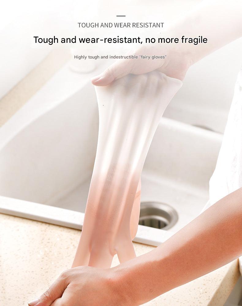 Different sizes of cleaning gloves available