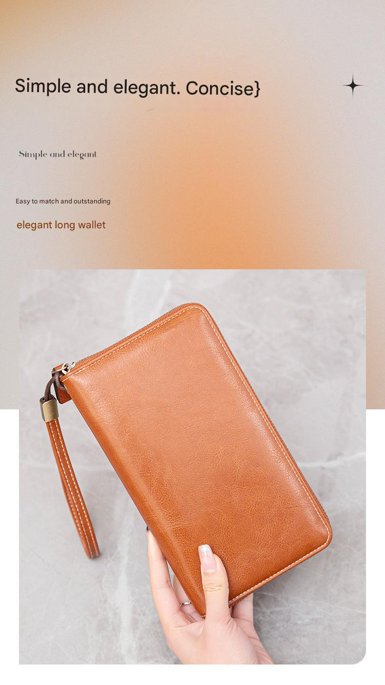 RFID women's wallet in black color