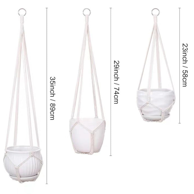 Indoor outdoor plant basket set image 3