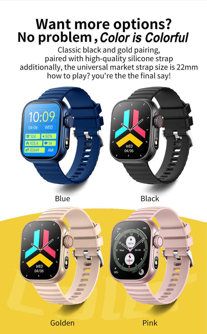 Smartwatch features Bluetooth and health monitoring