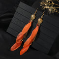 21-Vintage Long Feather (Coffee Color)