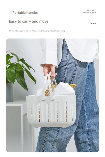 white bathroom storage basket for jewelry and clothes