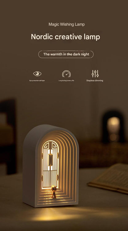 scandinavian style desk lamp with touch controls