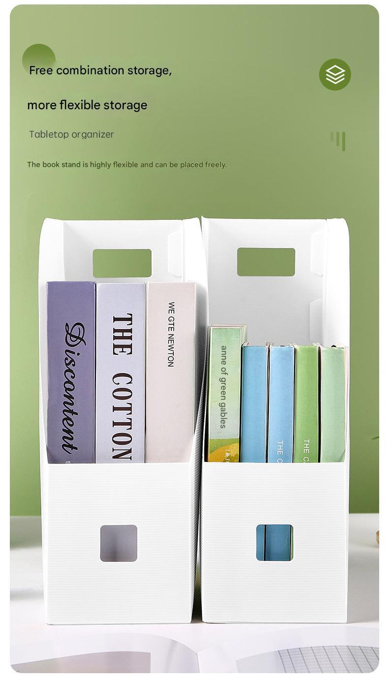 elegant workspace file organizer on desk