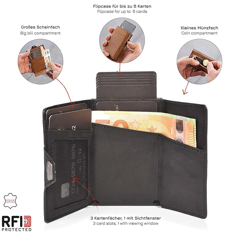 Durable cowhide wallet for everyday use