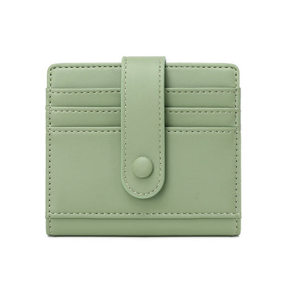 RFID blocking women's wallet in green color