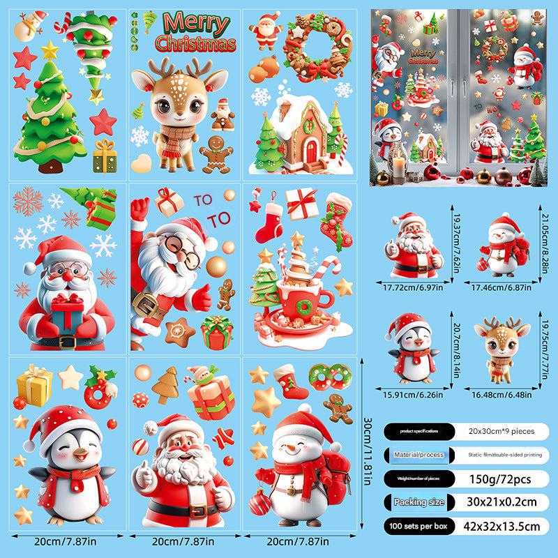 Christmas window sticker Santa Claus
