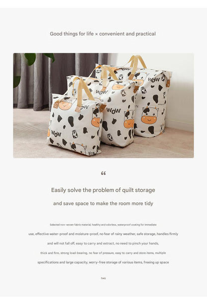 Large storage bag for bedding