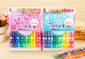 Rotating crayon long stick 24 colors (Pack of 2)