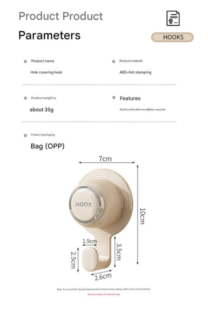 Functional wall hole cover hook product image 4