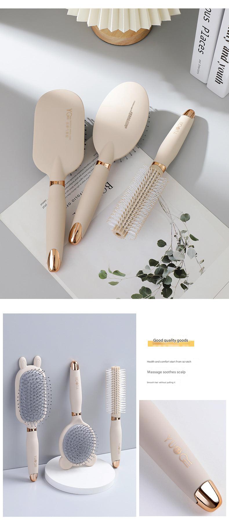 Close up of anti-static hair brush