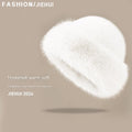 Imitation Fox Fur Mongolian Hat [White]