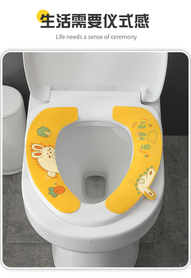 Non-woven fabric toilet seat cushion for hygiene