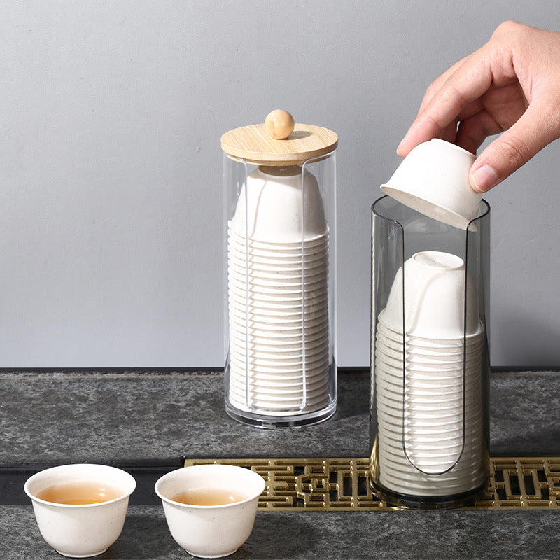 Disposable rice husk tea cup image 1