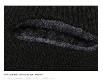 unisex knitted winter beanie front view