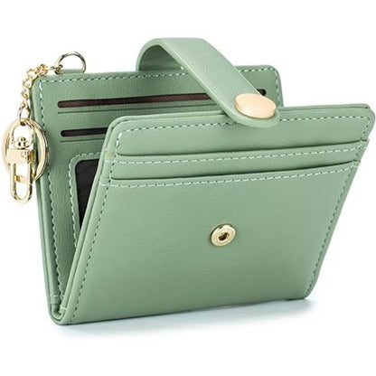 women's short wallet with multiple cards