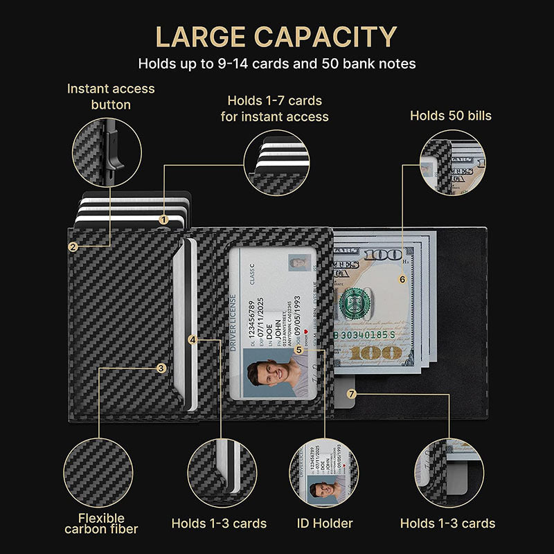 Men's wallet showcasing color options