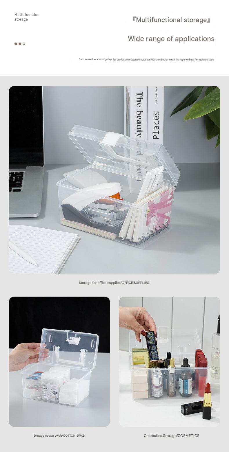 Versatile plastic organizer for cosmetics