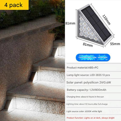 solar outdoor step light view 2