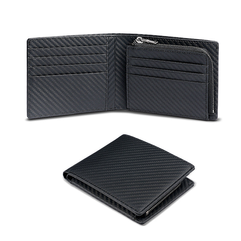 Men's RFID blocking wallet in black