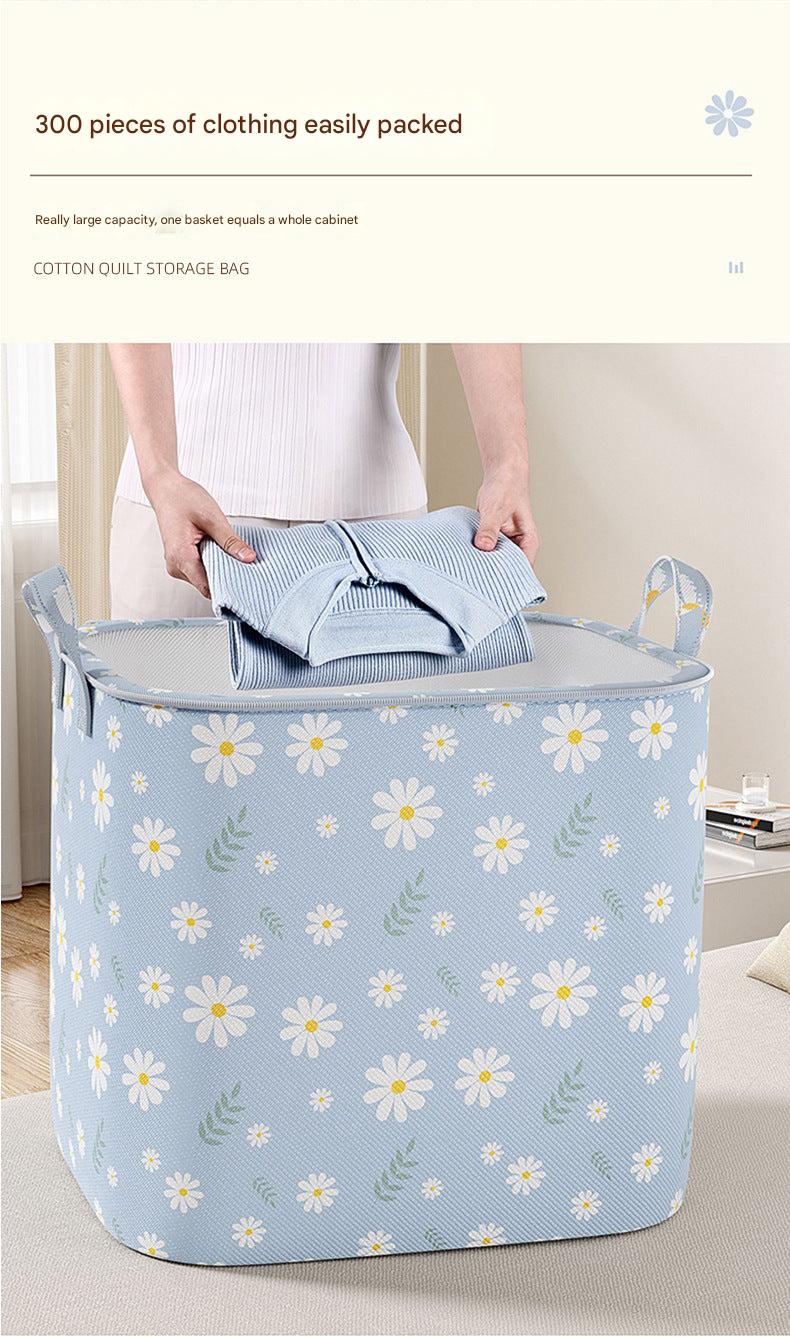 Non-woven storage bag houndstooth pattern