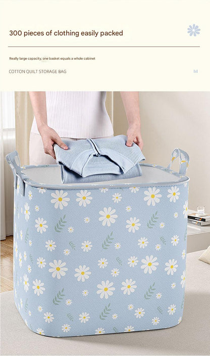 Non-woven storage bag houndstooth pattern