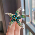 XZ0178-2 Starfish Brooch - Green